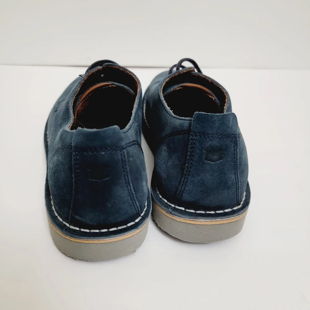 FLORSHEIM velvet Lace dress shoes in Suede Blue